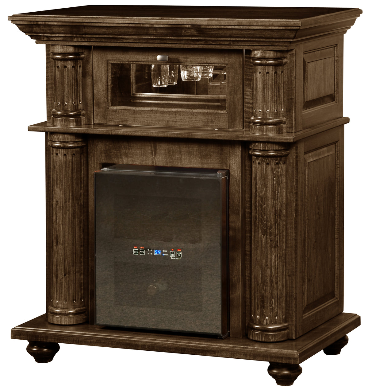 Kingsley Wine Cabinet in Charwood Stain