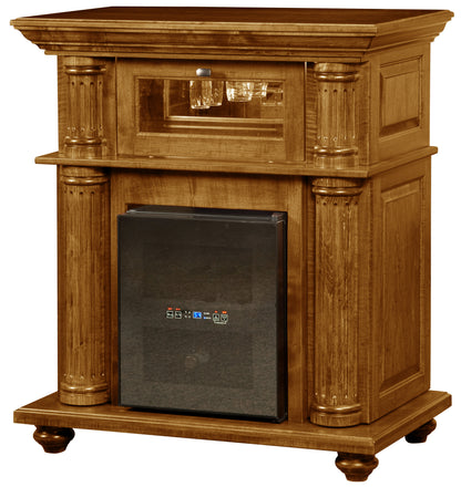 Kingsley Wine Cabinet in Golden Pecan Stain