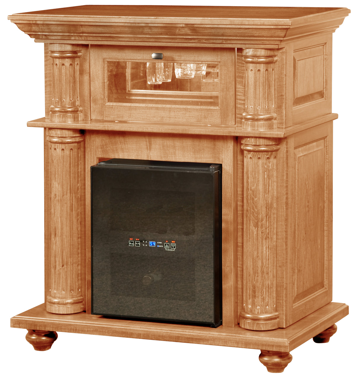 Kingsley Wine Cabinet in Natural Stain