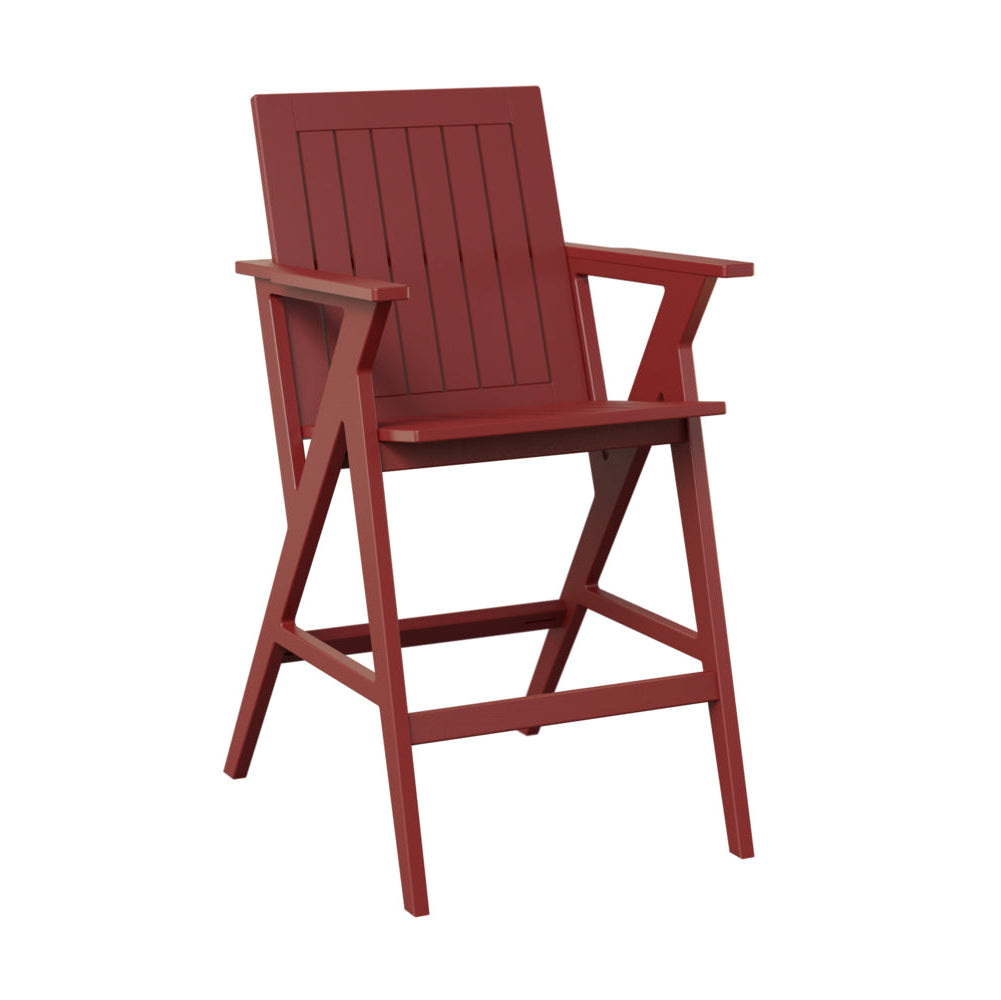Berlin Gardens Kinsley Poly Lumber Outdoor Bar Arm Chair