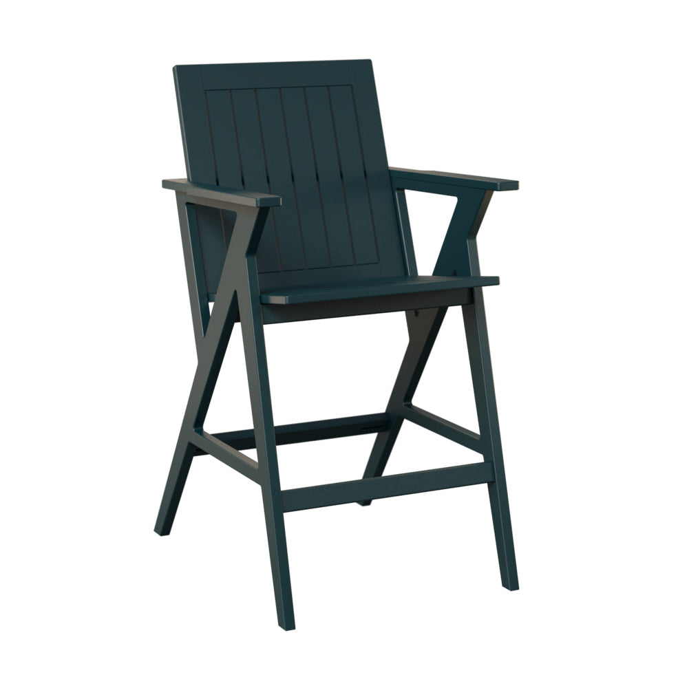 Berlin Gardens Kinsley Poly Lumber Outdoor Bar Arm Chair