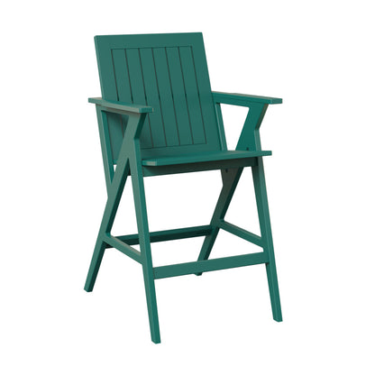 Berlin Gardens Kinsley Poly Lumber Outdoor Bar Arm Chair