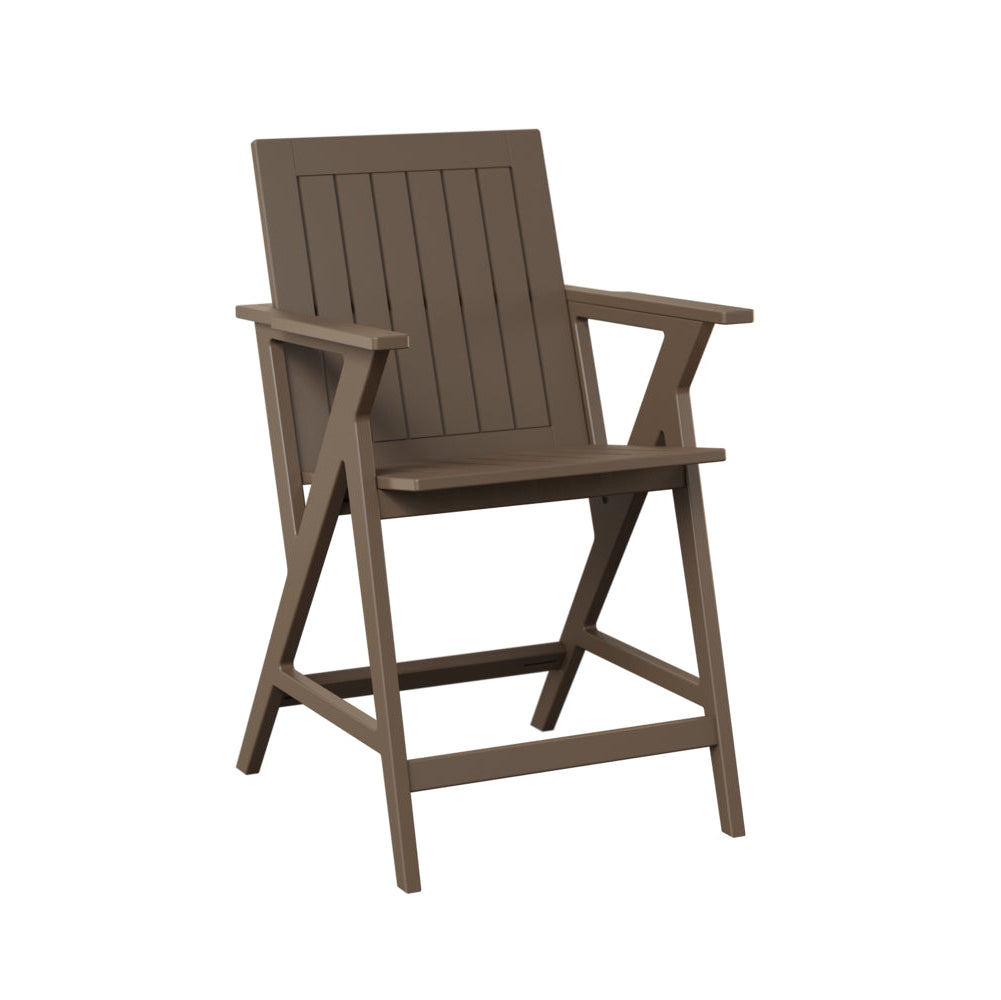 Berlin Gardens Kinsley Outdoor Poly Lumber Counter Arm Chair