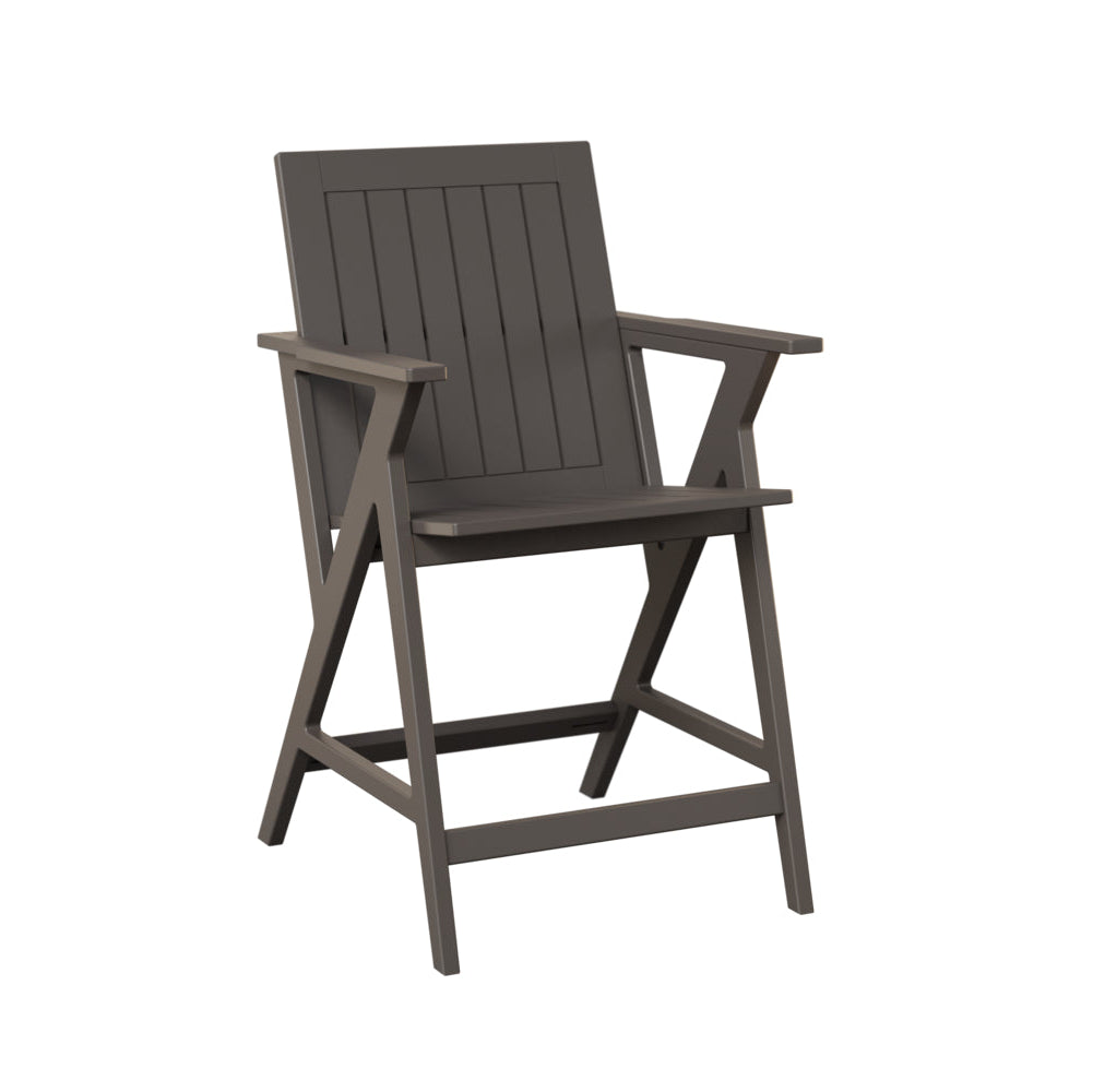 Berlin Gardens Kinsley Outdoor Poly Lumber Counter Arm Chair