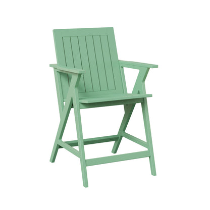 Berlin Gardens Kinsley Outdoor Poly Lumber Counter Arm Chair