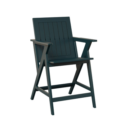 Berlin Gardens Kinsley Outdoor Poly Lumber Counter Arm Chair