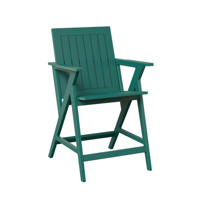 Berlin Gardens Kinsley Outdoor Poly Lumber Counter Arm Chair