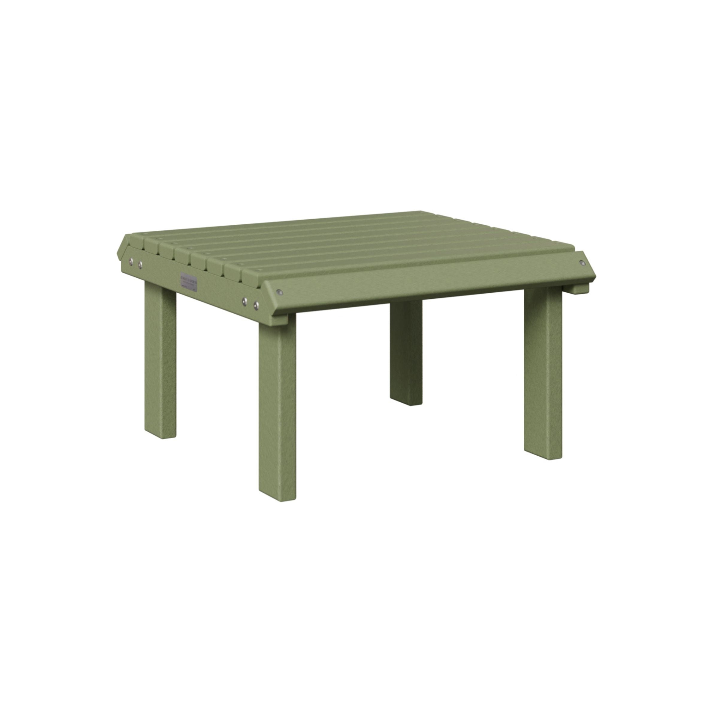 Berlin Gardens Outdoor Poly Lumber Stationary Footstool