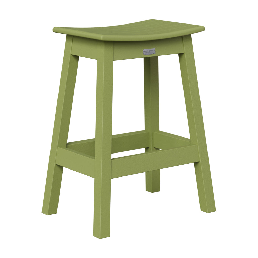 Berlin Gardens Outdoor Saddle Poly Lumber Counter Stool
