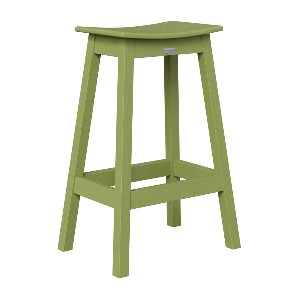 Berlin Gardens Outdoor Saddle Poly Lumber Bar Stool
