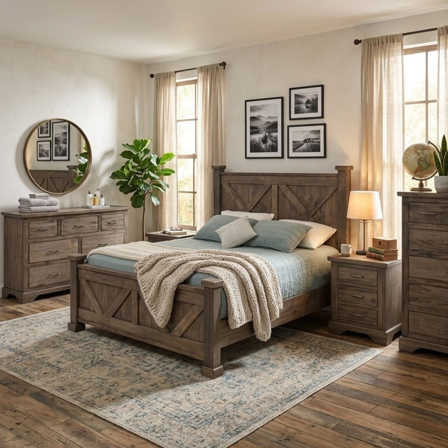 High Bank Woodworks Pendleton 5-Piece Maple Bedroom Set