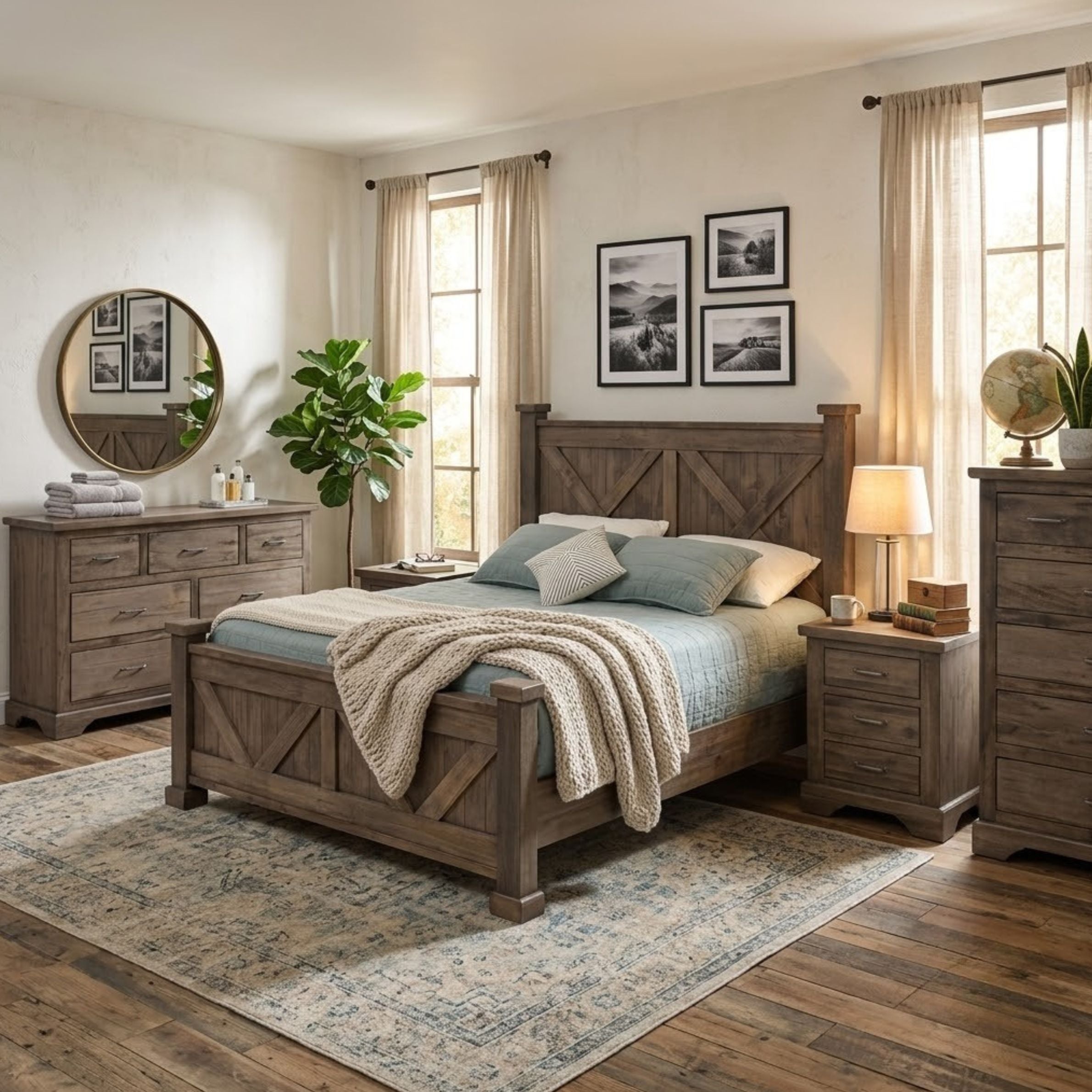 High Bank Woodworks Pendleton 5-Piece Maple Bedroom Set