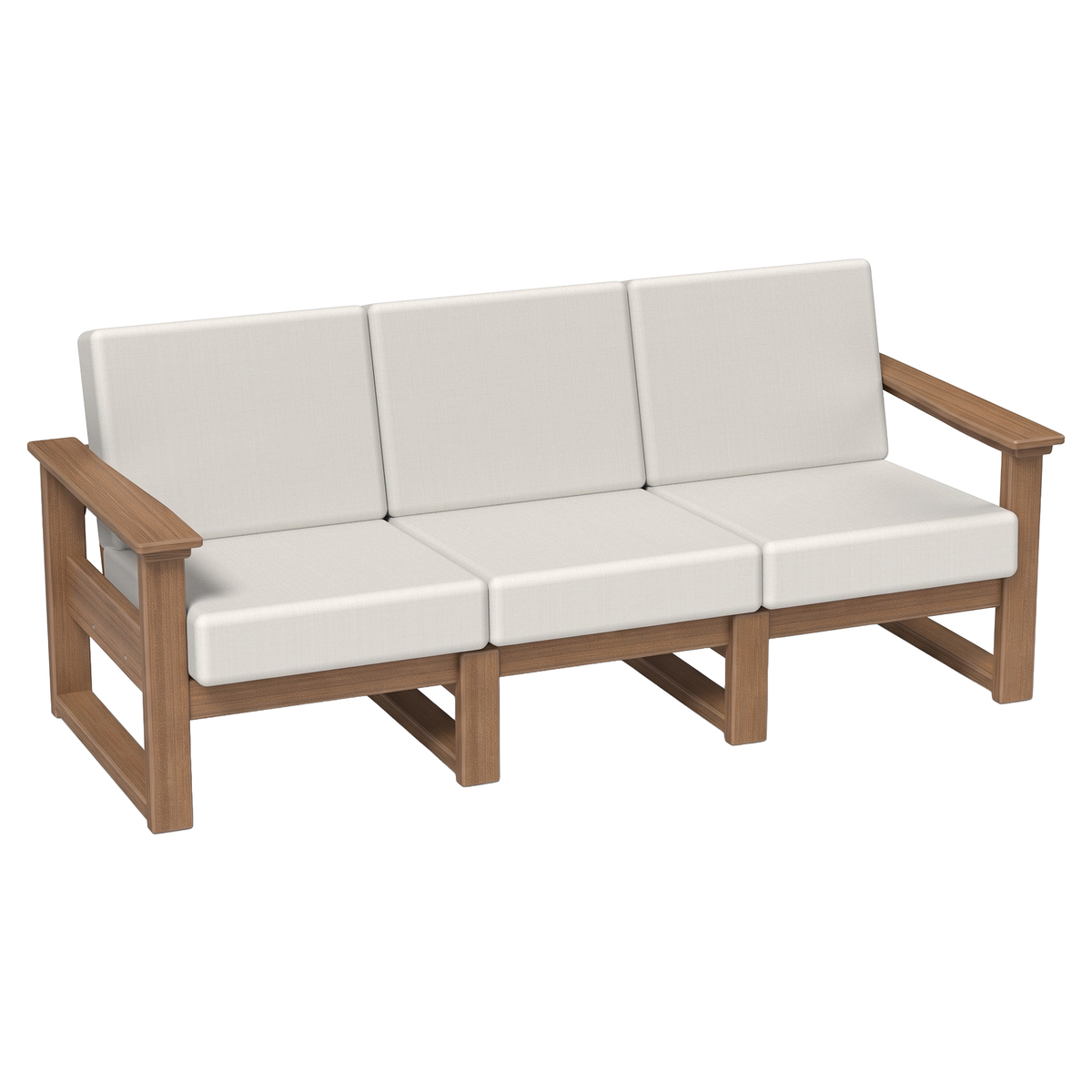 LuxCraft Poly Composite Lanai Deep Seating Sofa with Cushion