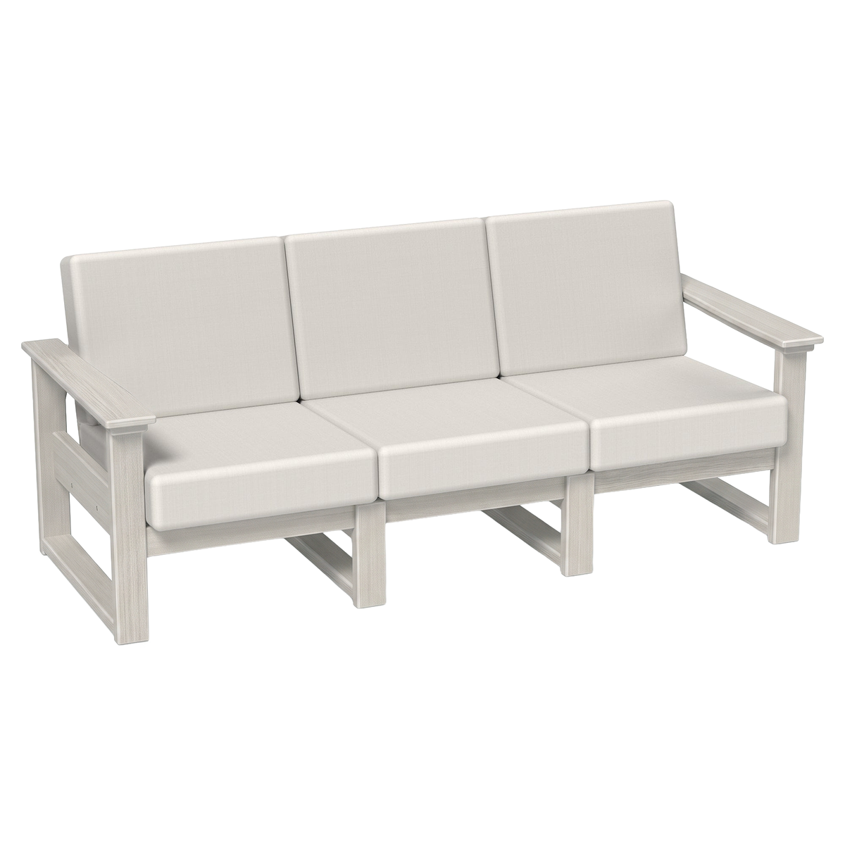 LuxCraft Poly Composite Lanai Deep Seating Sofa with Cushion