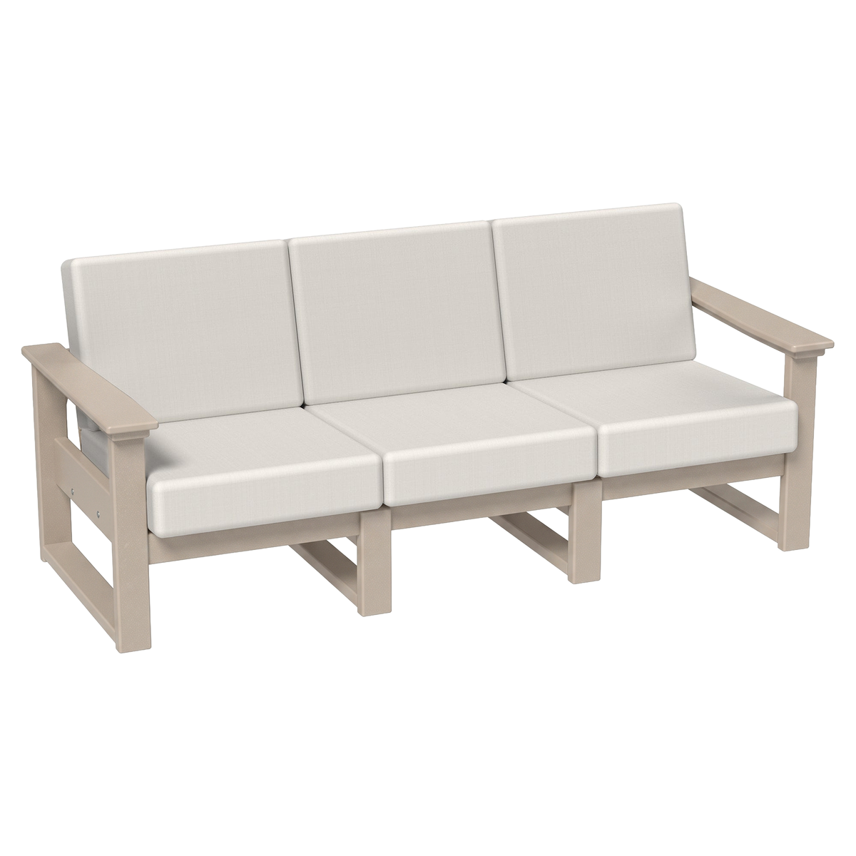 LuxCraft Poly Composite Lanai Deep Seating Sofa with Cushion
