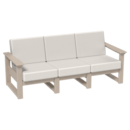 LuxCraft Poly Composite Lanai Deep Seating Sofa with Cushion