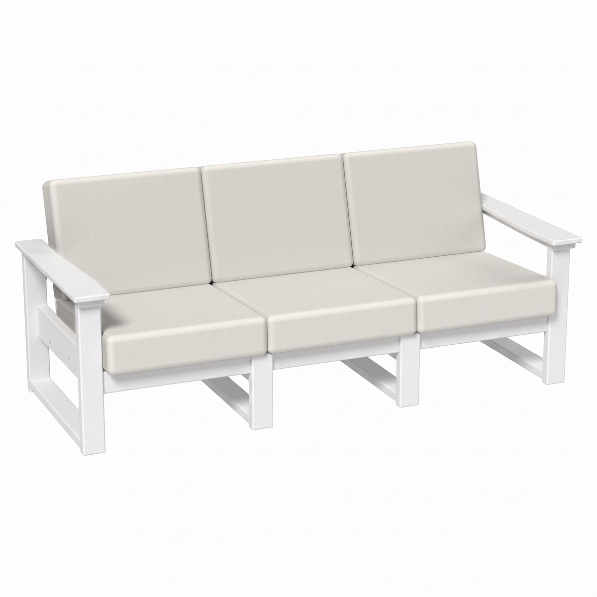 LuxCraft Poly Composite Lanai Deep Seating Sofa with Cushion