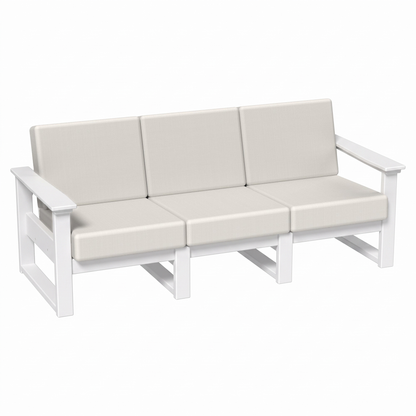 LuxCraft Poly Composite Lanai Deep Seating Sofa with Cushion