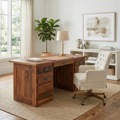 Legacy Estate Roscoe Reclaimed Barnwood Kneehole Desk