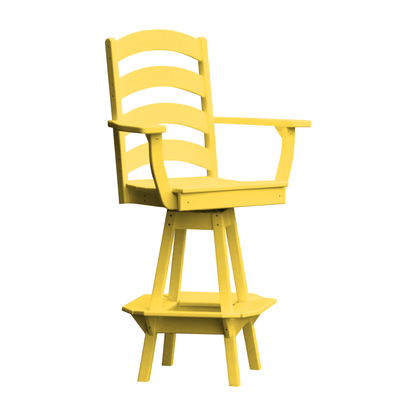 Keystone Amish Co. Josie Poly Outdoor Swivel Bar Chair