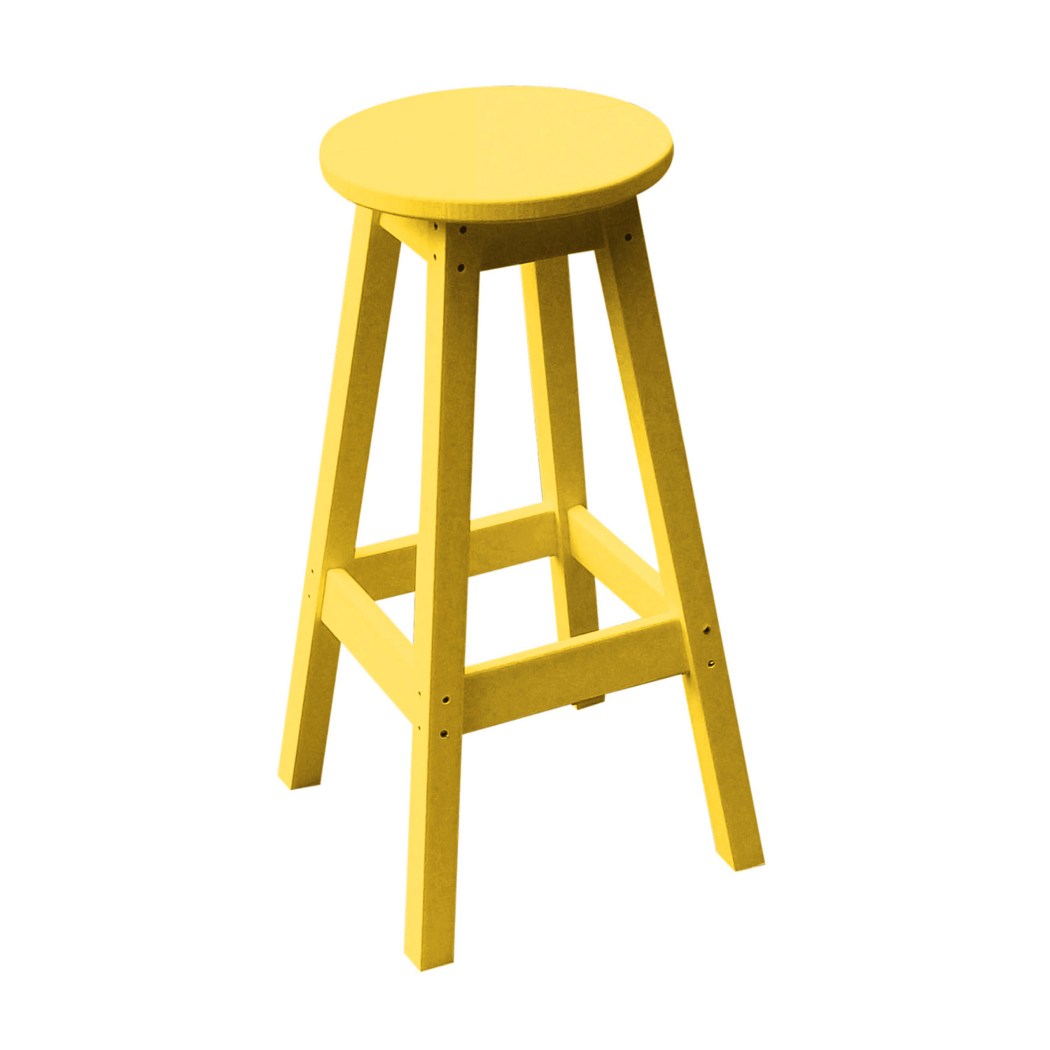 Keystone Amish Co. Round Poly Outdoor Bar Stool
