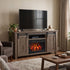Harrow Fireplace Entertainment Center in Driftwood Stain
