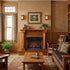 Barrett Fireplace in Golden Pecan Stain