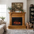 Fairview Fireplace in Golden Pecan Stain