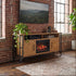 Verona Fireplace Entertainment Center in Granola Stain