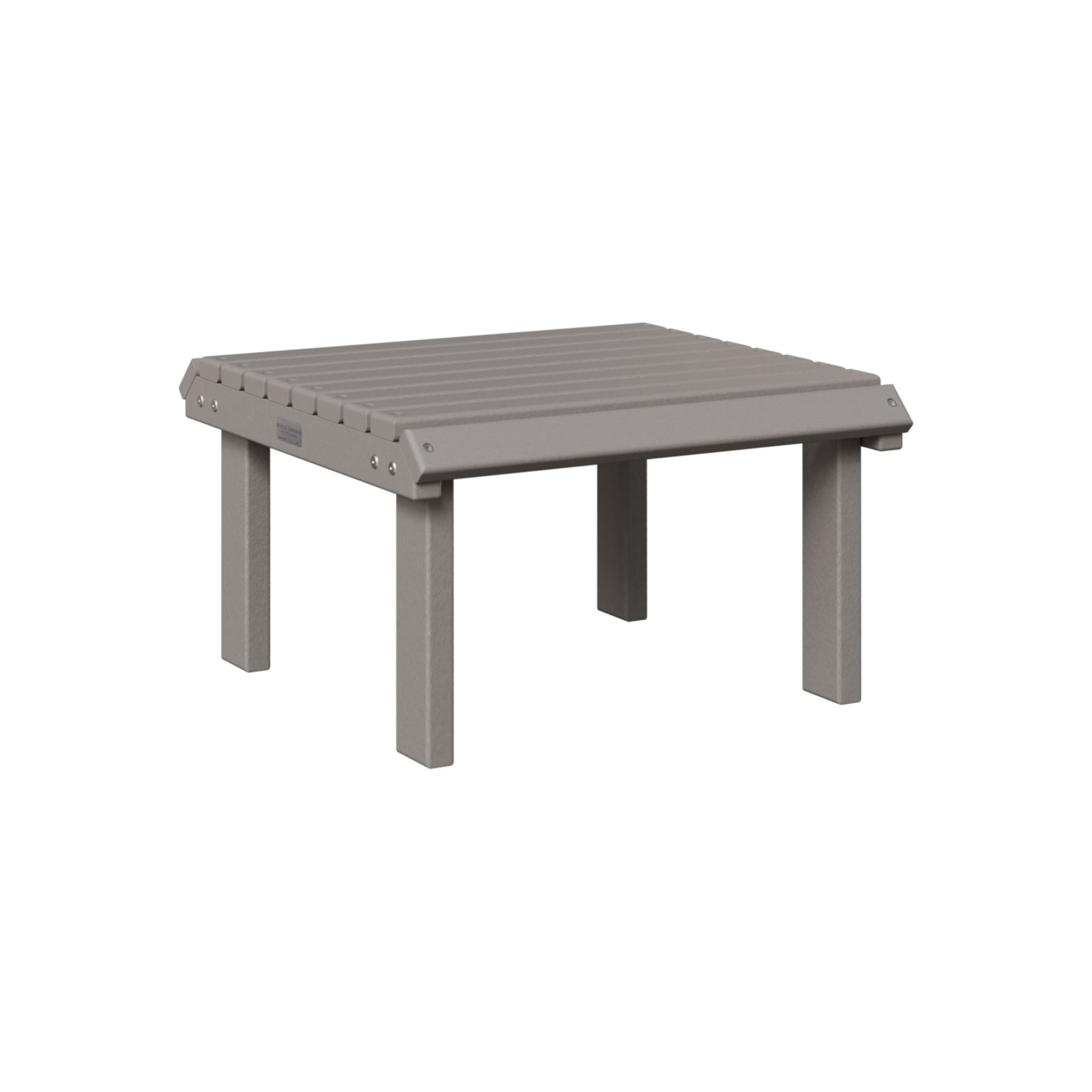 Berlin Gardens Outdoor Poly Lumber Stationary Footstool