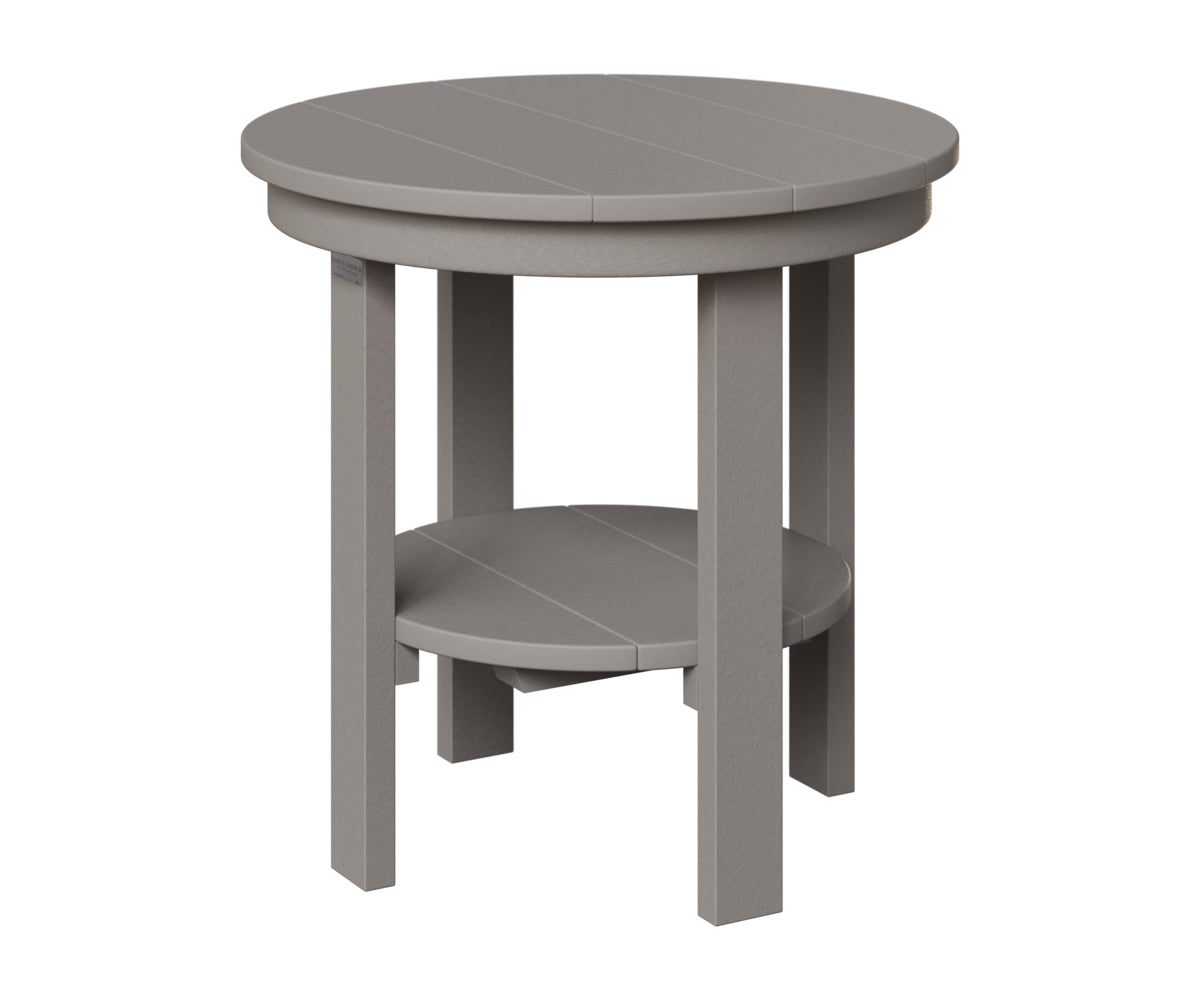 Berlin Gardens Outdoor Poly Lumber Round End Dining Table