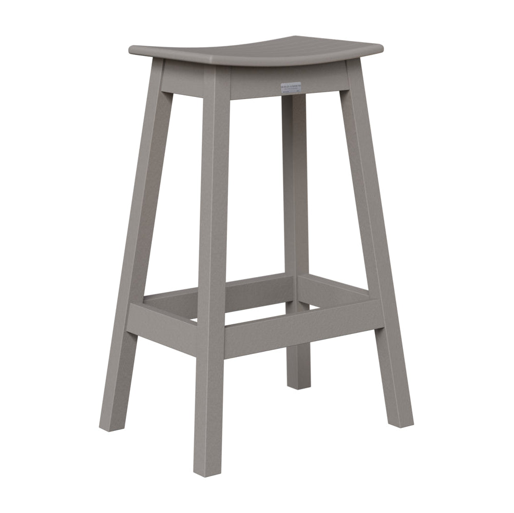Berlin Gardens Outdoor Saddle Poly Lumber Bar Stool