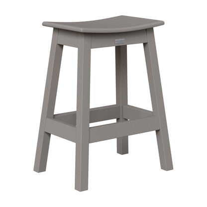 Berlin Gardens Outdoor Saddle Poly Lumber Counter Stool
