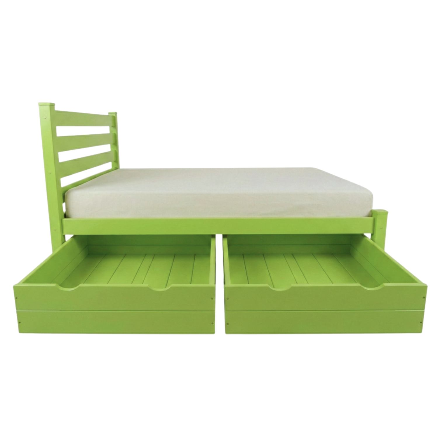 Versaloft Homestead Amish Made Bed Frame with Headboard and 2-Piece Drawers