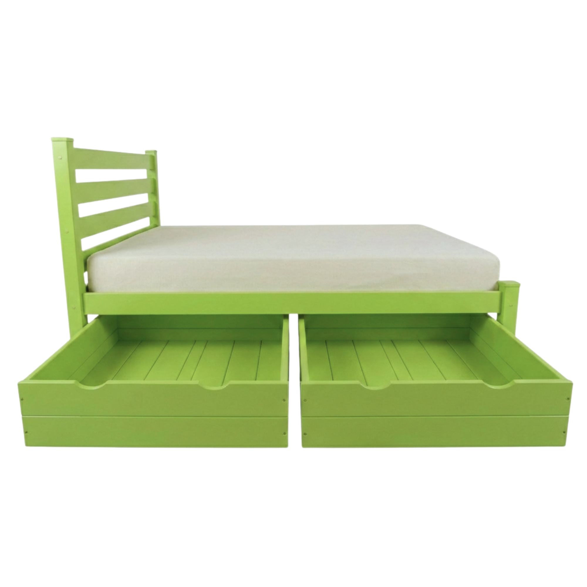 Versaloft Homestead Amish Made Bed Frame with Headboard and 2-Piece Drawers