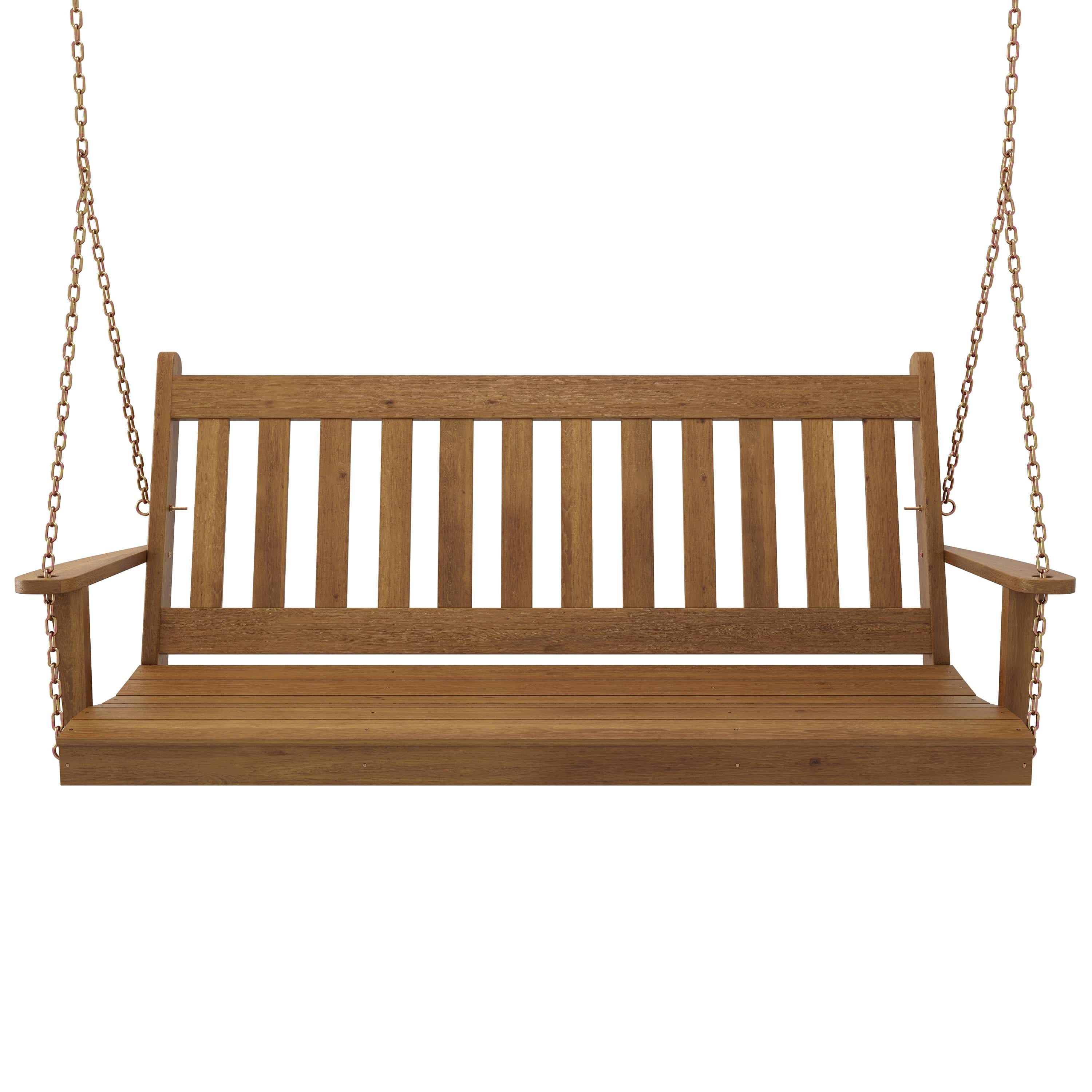 Keystone Amish Co. 5 Foot Franklin Red Cedar Porch Swing with Cup Holders