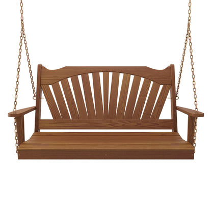 Keystone Amish Co. Sunburst Porch Swing, 6 Foot, Mushroom Stain