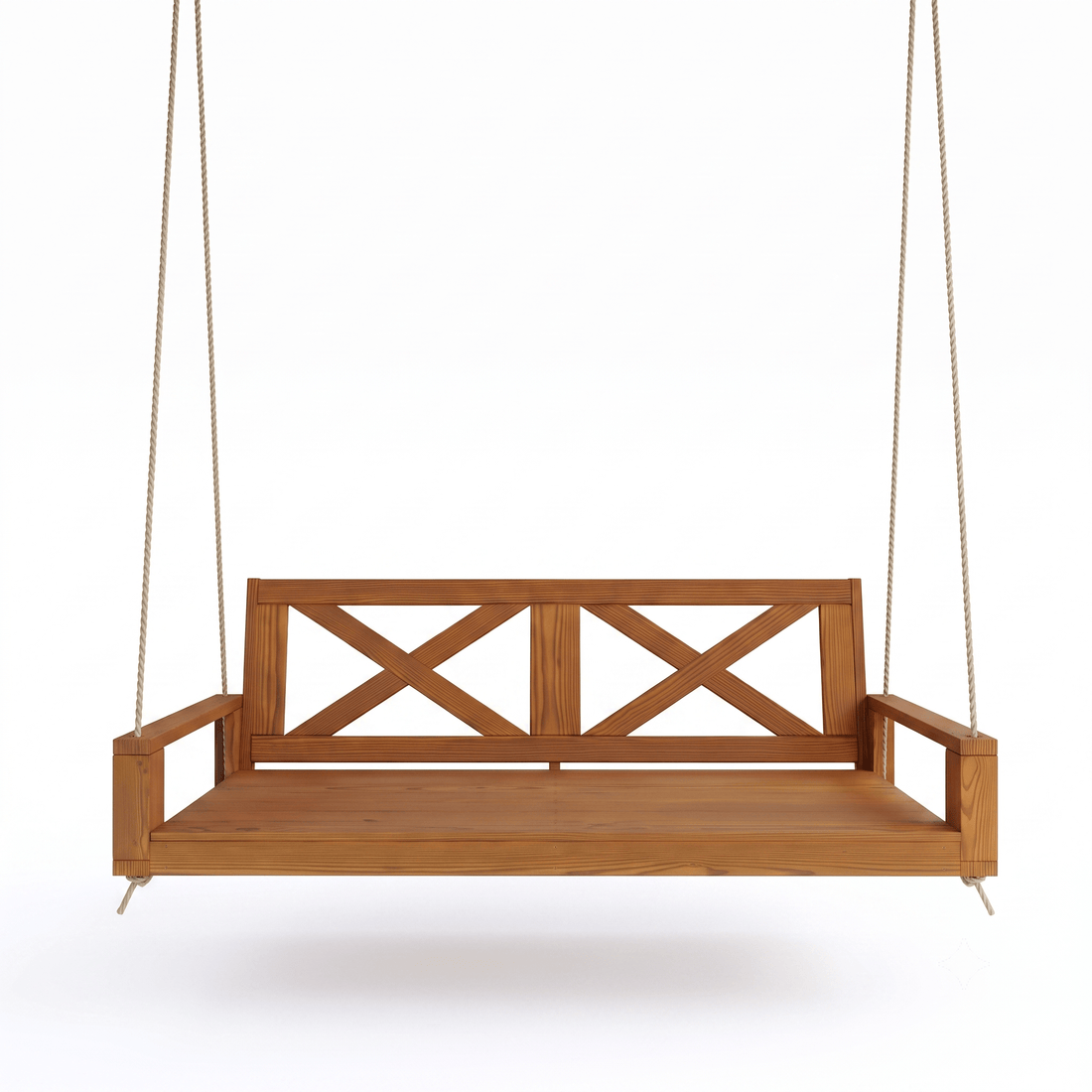 Amish Casual Malvern Porch Swing Bed, 4 Ft Oak