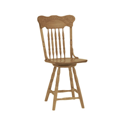 Hoosier Timbercraft Merriam Amish Swivel Barstool