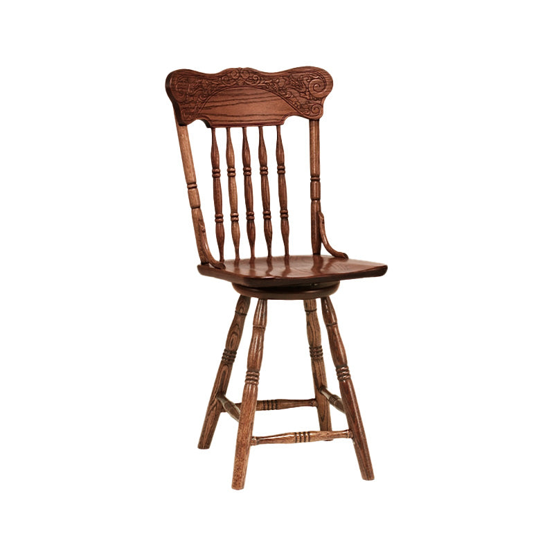 Hoosier Timbercraft Merriam Amish Swivel Barstool