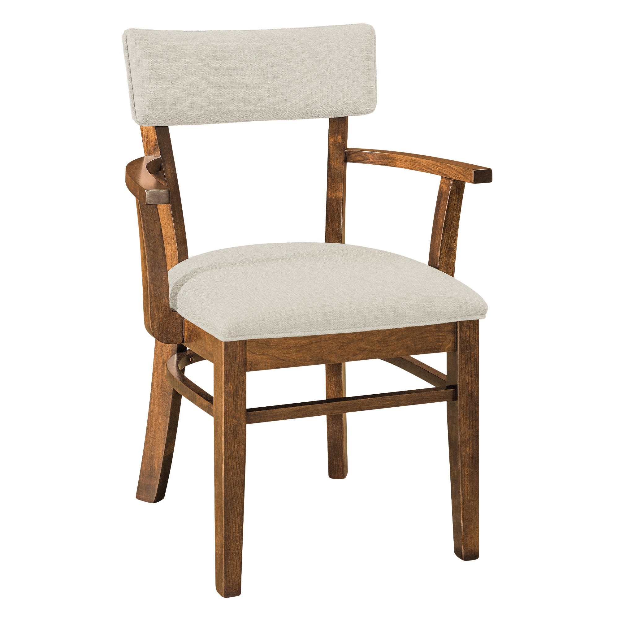 Hoosier Timbercraft Miller Upholstered Dining Arm Chair