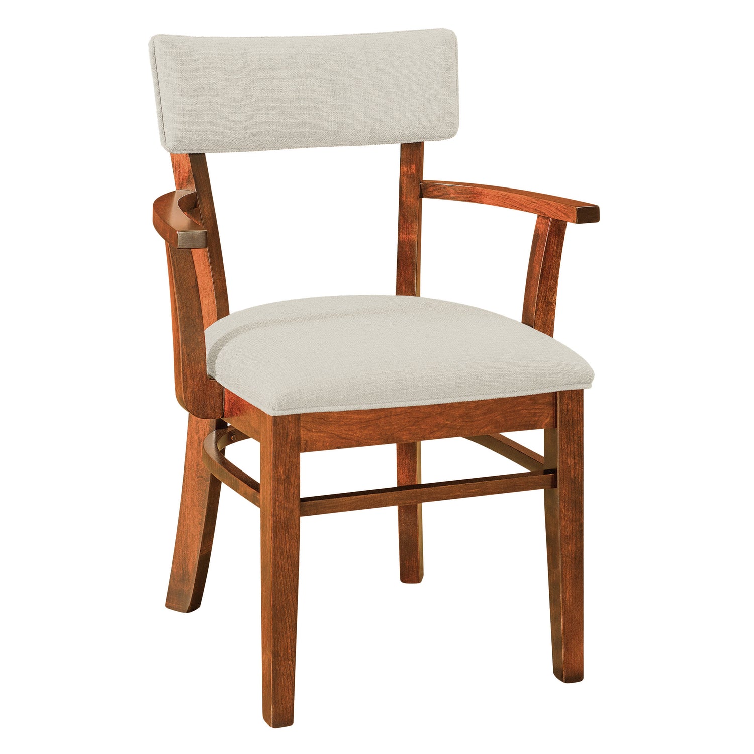 Hoosier Timbercraft Miller Upholstered Dining Arm Chair