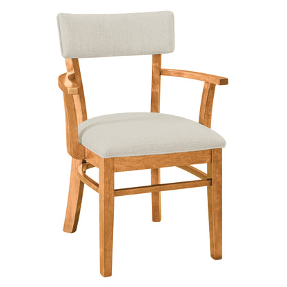 Hoosier Timbercraft Miller Upholstered Dining Arm Chair