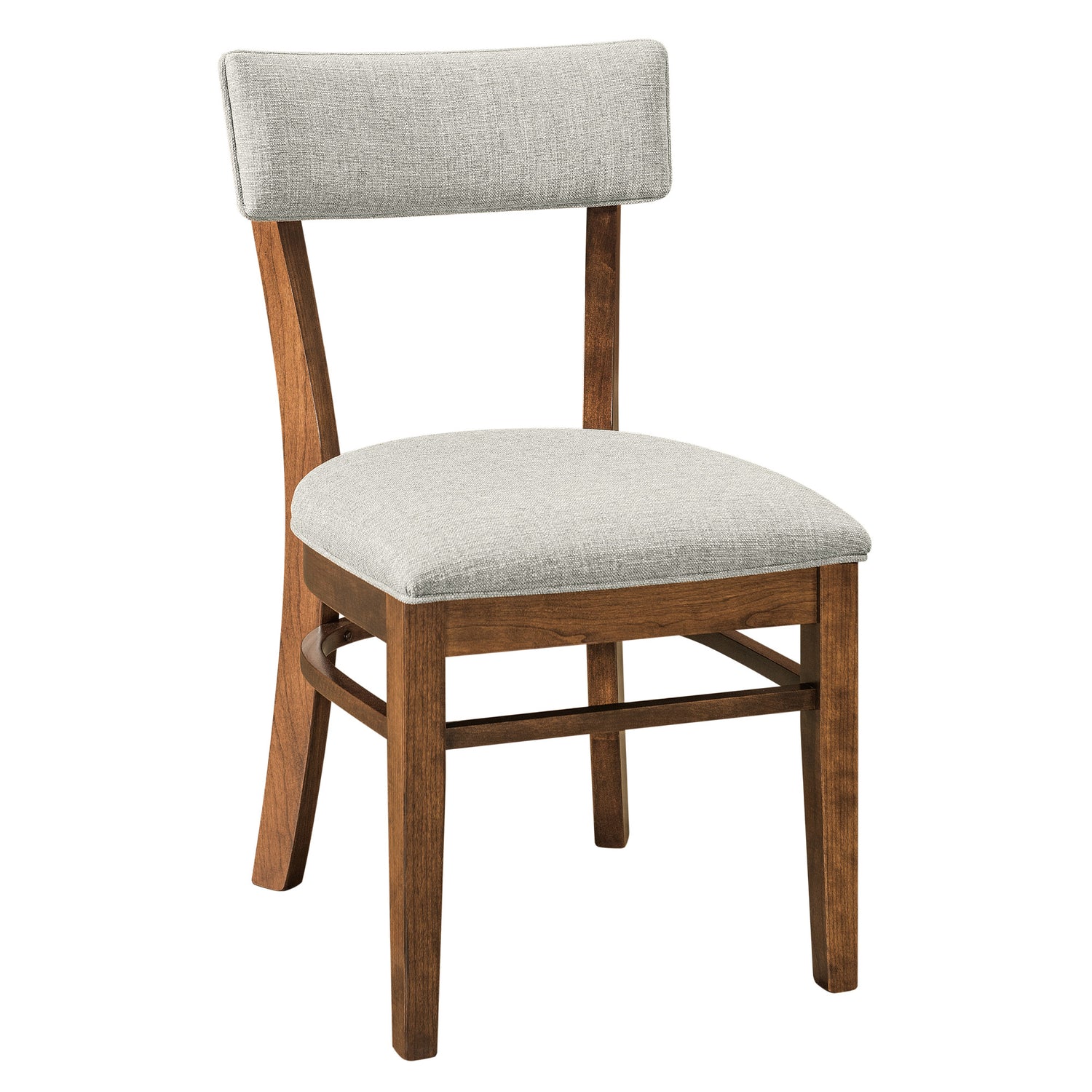 Miller Side Chair in Earthtone Stain with Masa Fabric
