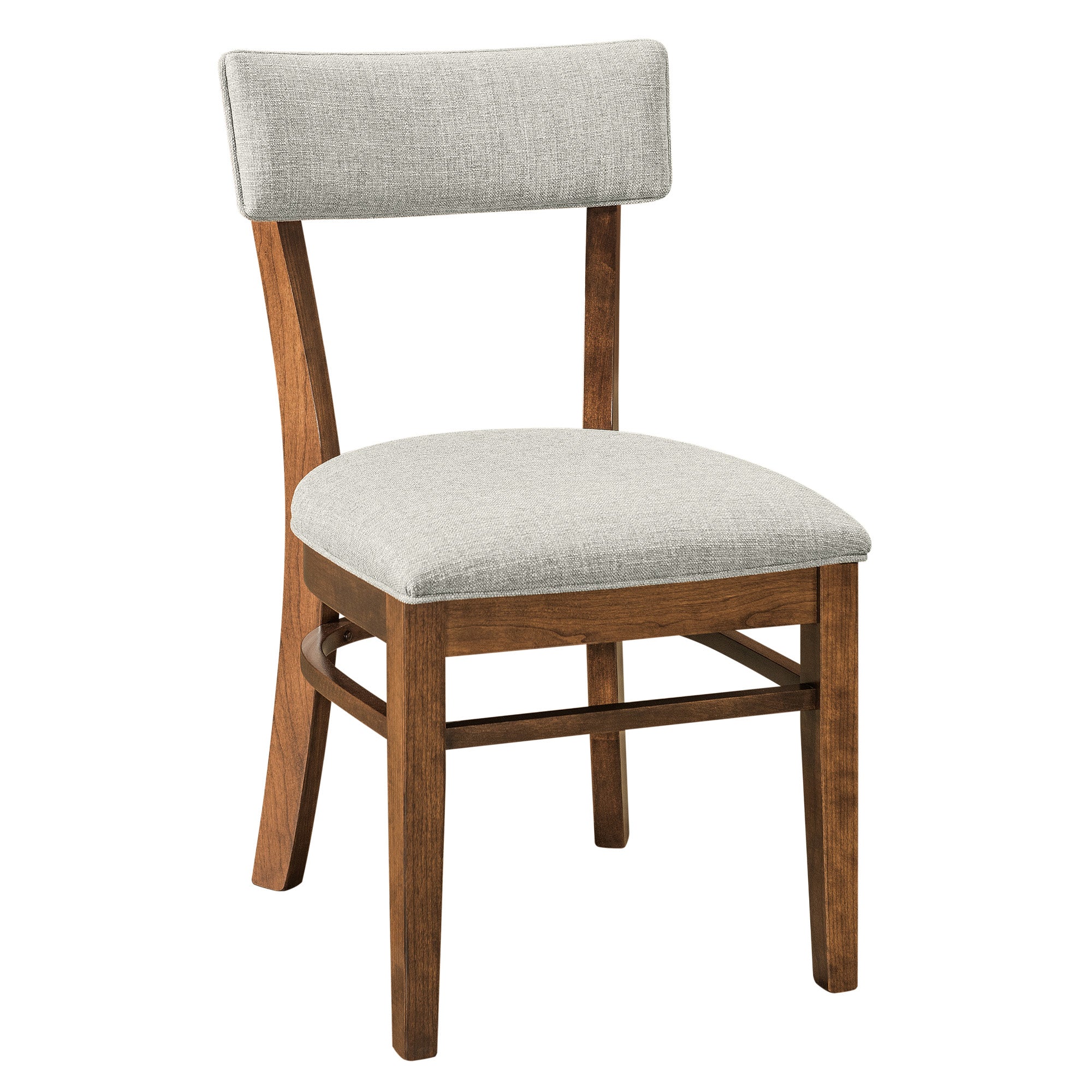 Miller Side Chair in Earthtone Stain with Masa Fabric