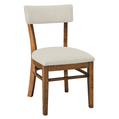 Miller Side Chair in Sealy Stain with Melody Fabric