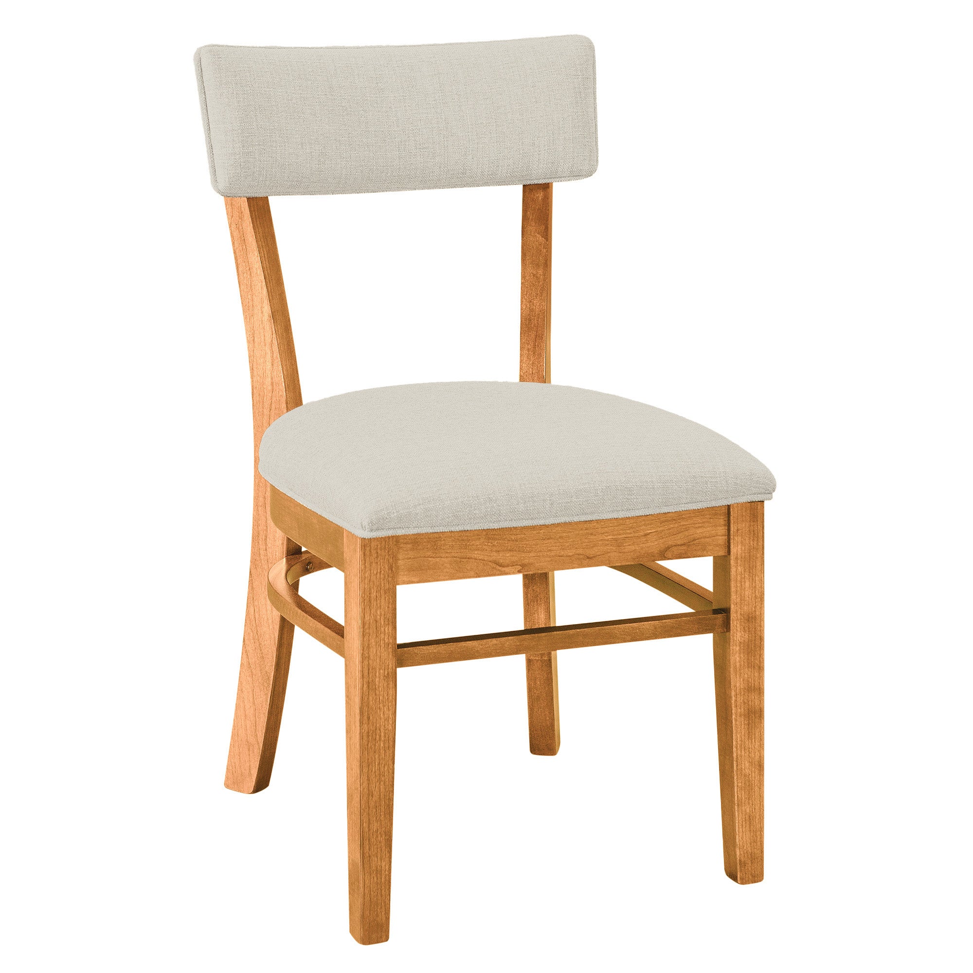 Miller Side Chair in Natural Stain with Melody Fabric