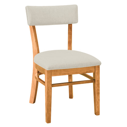 Miller Side Chair in Natural Stain with Melody Fabric