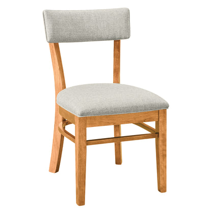 Miller Side Chair in Natural Stain with Masa Fabric