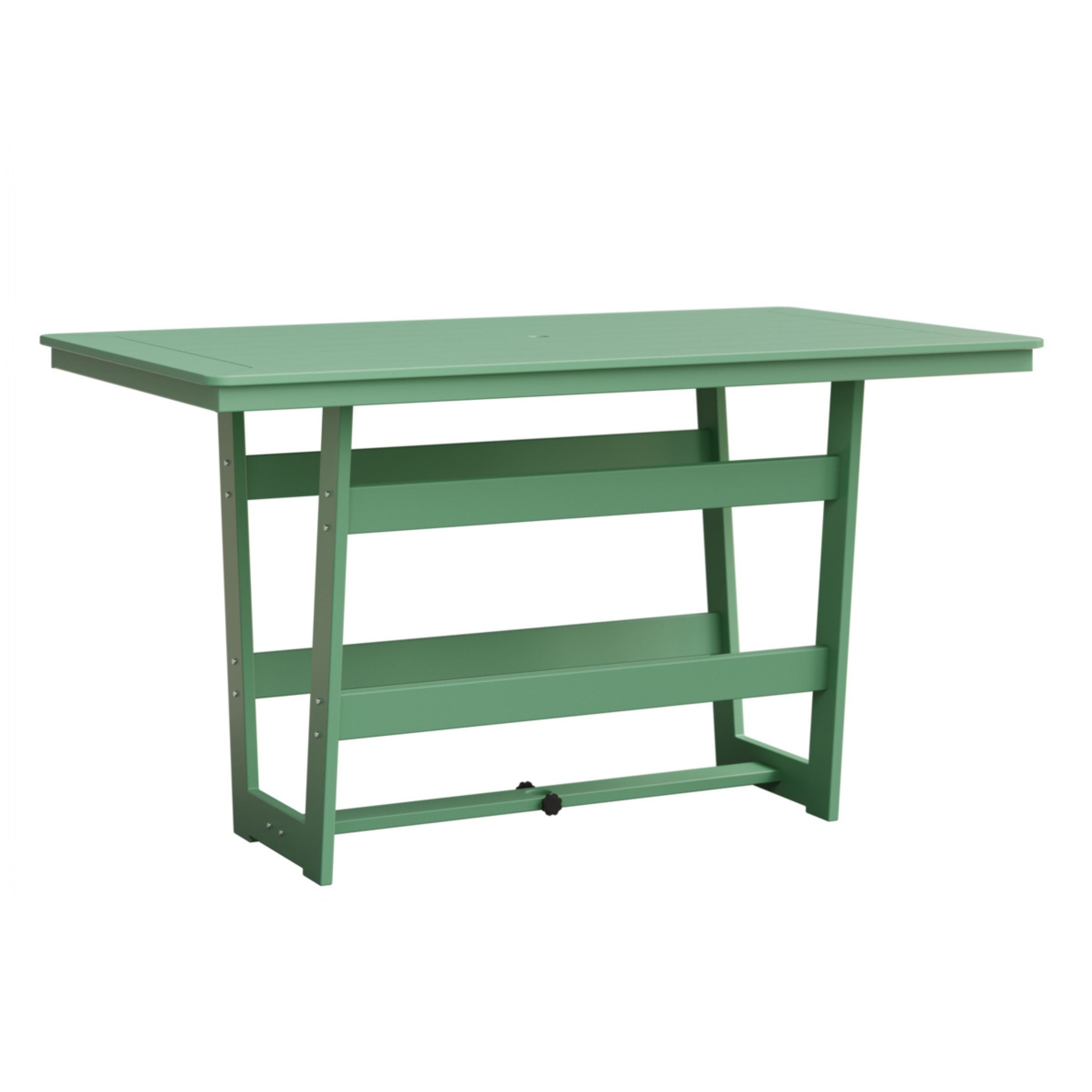Berlin Gardens Hudson 70″ Outdoor Poly Lumber Rectangular Bar Table